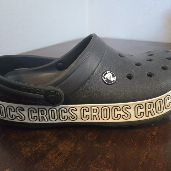 Crocs Crocband Black Unisex Clog-Men's 5 Women's 7 - Picture 5 of 16